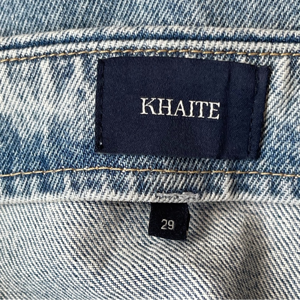 KHAITE denim Jean maxi skirt size 29 - Picture 6 of 11